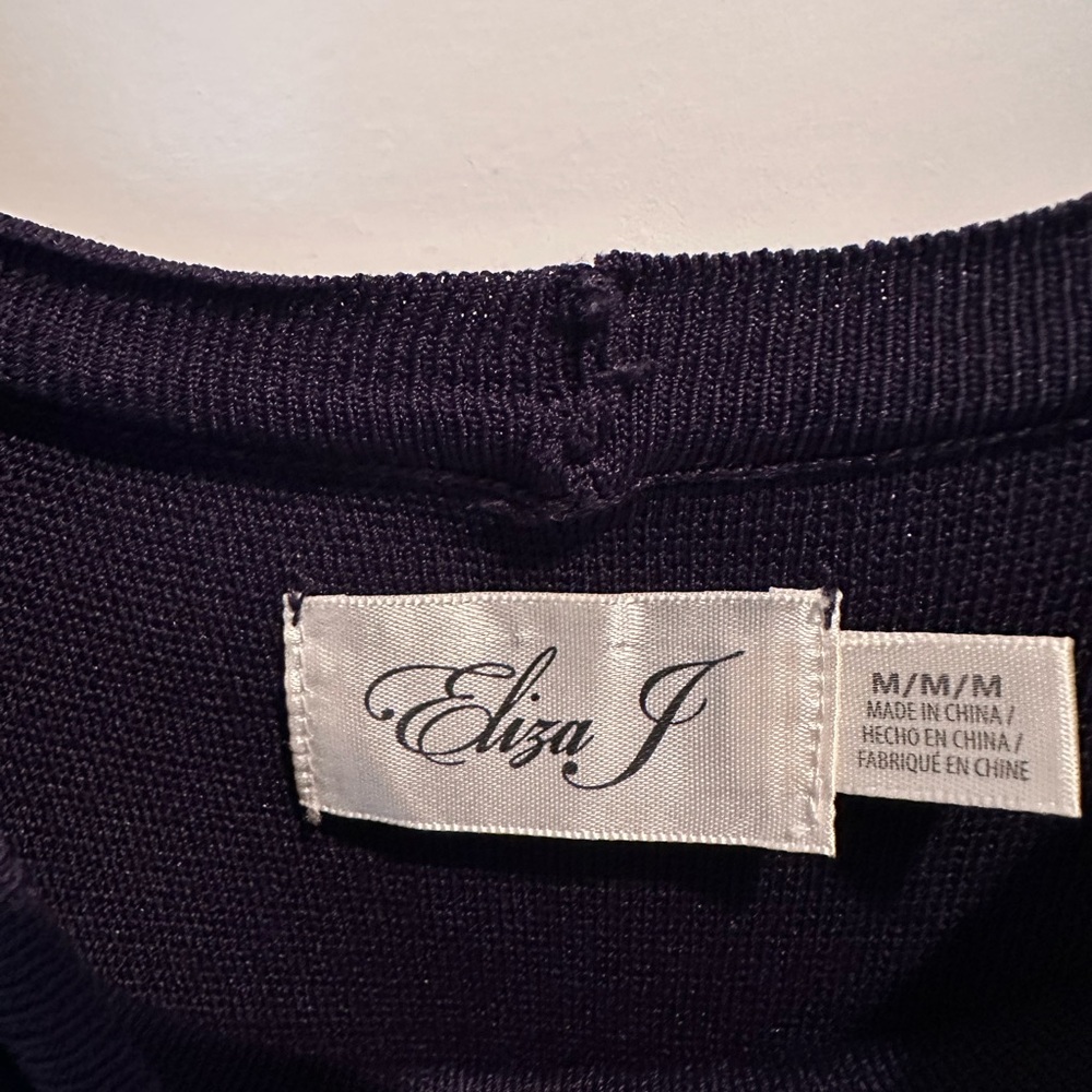 Eliza J Navy Midi Dress - Picture 3 of 3